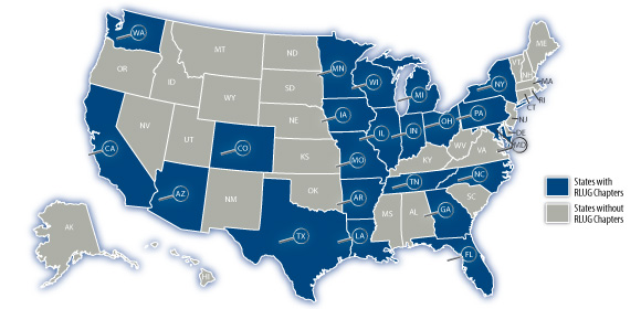 RLUG Chapter Map